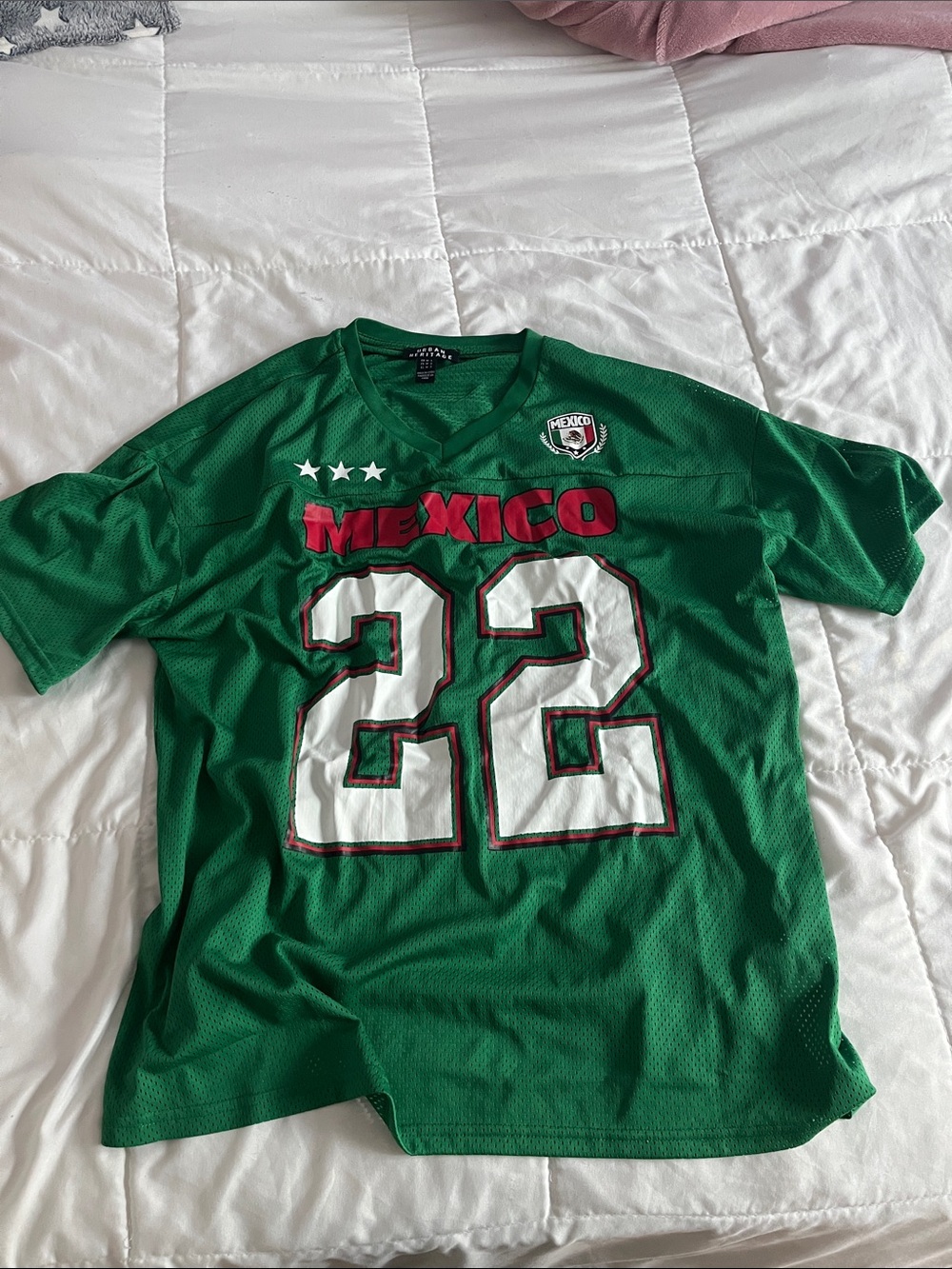 Ardene Green Mexico Number 22 Men's Jersey